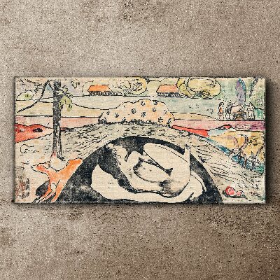 Tablou canvas O scenă dintr-un peisaj rural