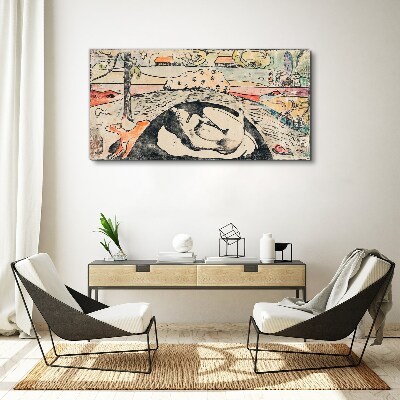 Tablou canvas O scenă dintr-un peisaj rural