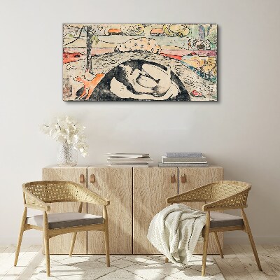 Tablou canvas O scenă dintr-un peisaj rural