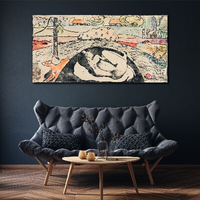 Tablou canvas O scenă dintr-un peisaj rural