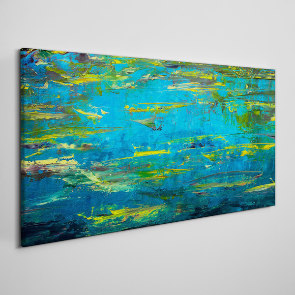 Tablou canvas Valuri turcoaz și verde