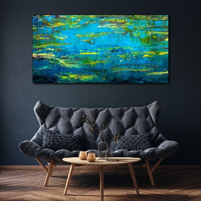 Tablou canvas Valuri turcoaz și verde