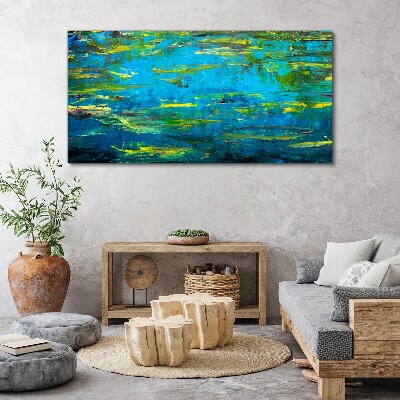 Tablou canvas Valuri turcoaz și verde