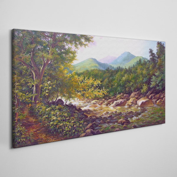 Tablou canvas Peisaj montan liniștit