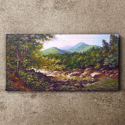 Tablou canvas Peisaj montan liniștit