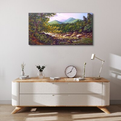 Tablou canvas Peisaj montan liniștit