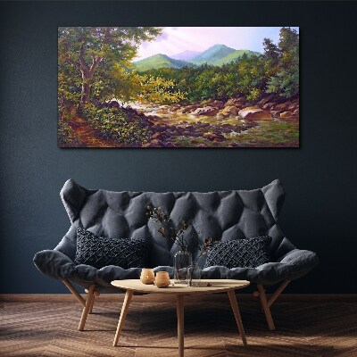 Tablou canvas Peisaj montan liniștit