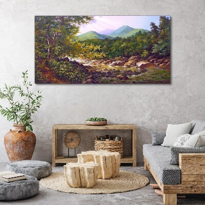 Tablou canvas Peisaj montan liniștit