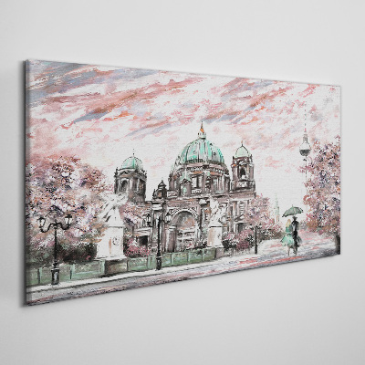 Tablou canvas Arhitectura Berlinului în culori de primăvară