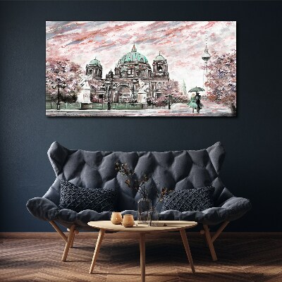 Tablou canvas Arhitectura Berlinului în culori de primăvară