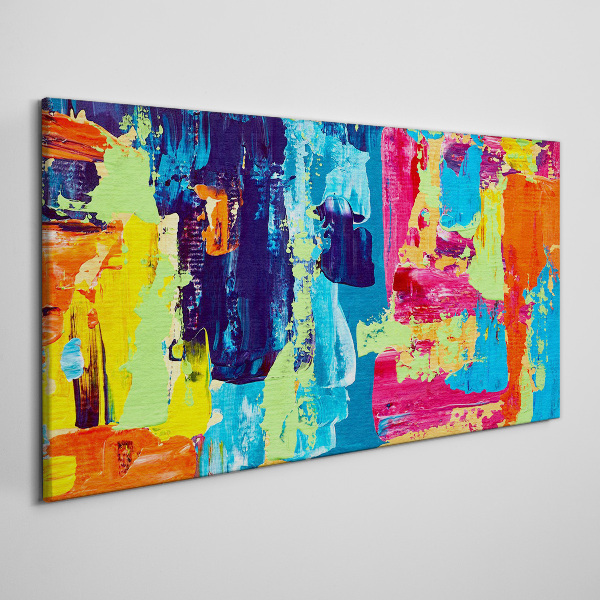Tablou canvas Abstracție colorată pe sticlă