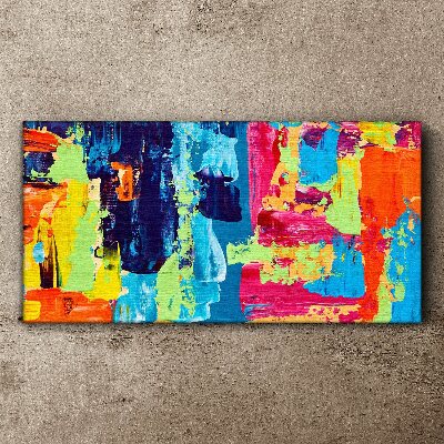 Tablou canvas Abstracție colorată pe sticlă