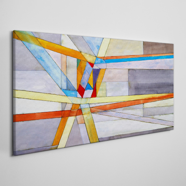Tablou canvas Geometria liniilor colorate