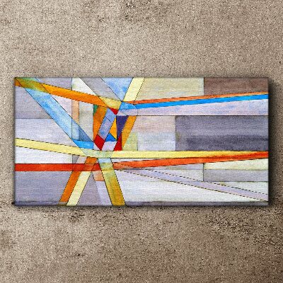 Tablou canvas Geometria liniilor colorate