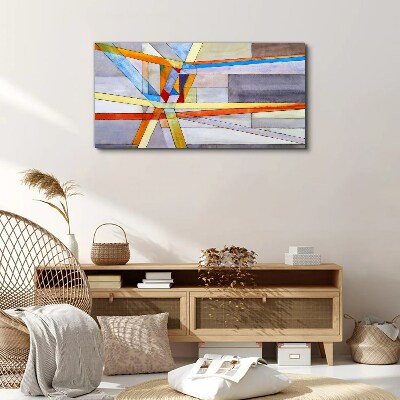 Tablou canvas Geometria liniilor colorate