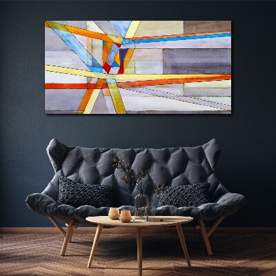 Tablou canvas Geometria liniilor colorate