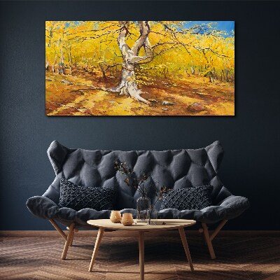 Tablou canvas Pădurea de aur în aură de toamnă