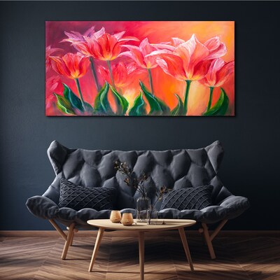 Tablou canvas Lalele în nuanțe de roz