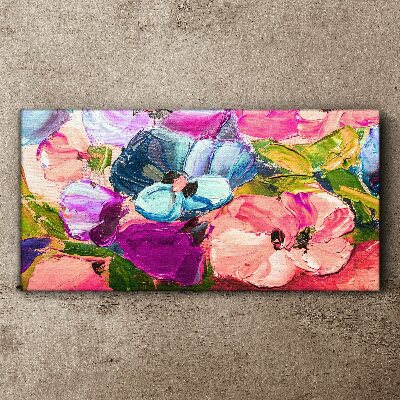 Tablou canvas O revoltă florală de culori