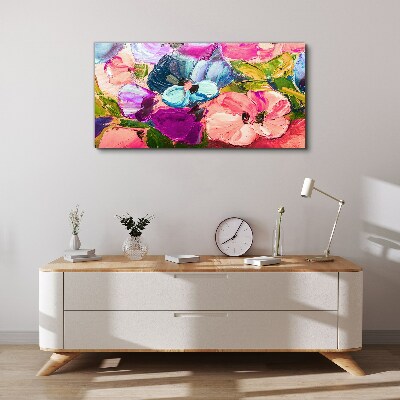 Tablou canvas O revoltă florală de culori