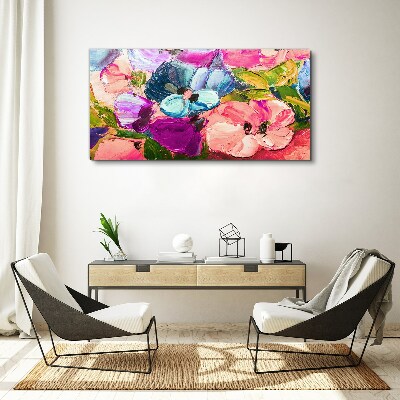 Tablou canvas O revoltă florală de culori