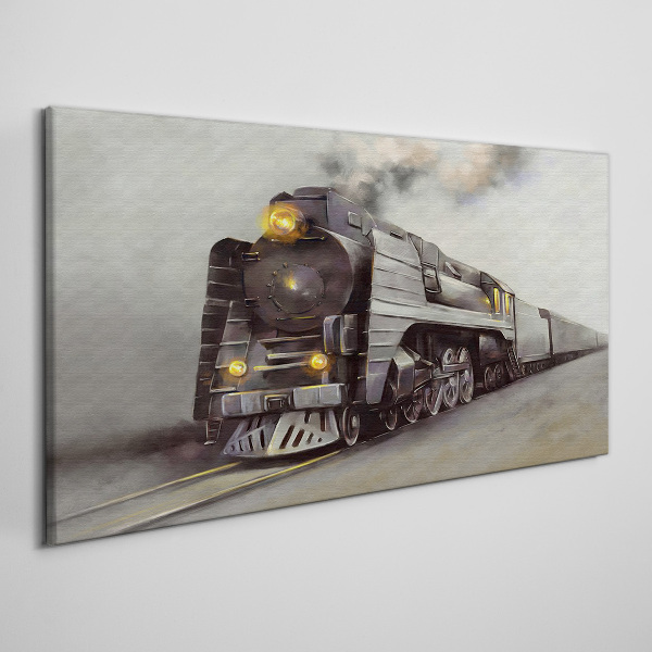 Tablou canvas O locomotivă cu abur în drum spre trecut