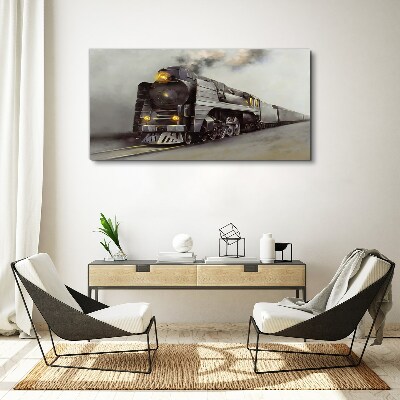 Tablou canvas O locomotivă cu abur în drum spre trecut