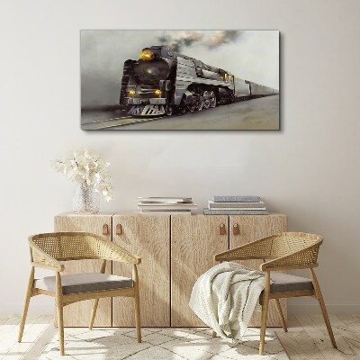 Tablou canvas O locomotivă cu abur în drum spre trecut