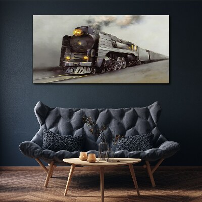 Tablou canvas O locomotivă cu abur în drum spre trecut