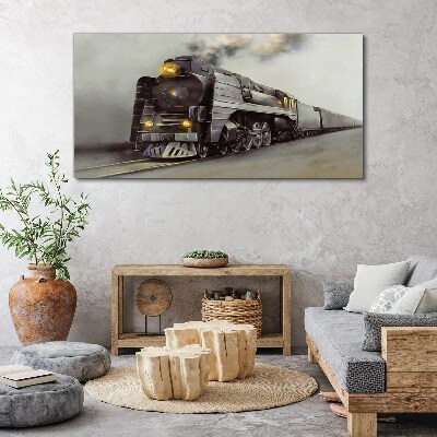 Tablou canvas O locomotivă cu abur în drum spre trecut