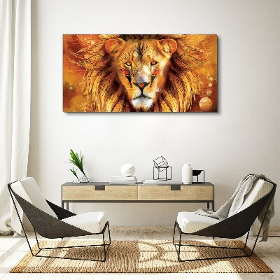 Tablou canvas Animal abstract Pisica Leu