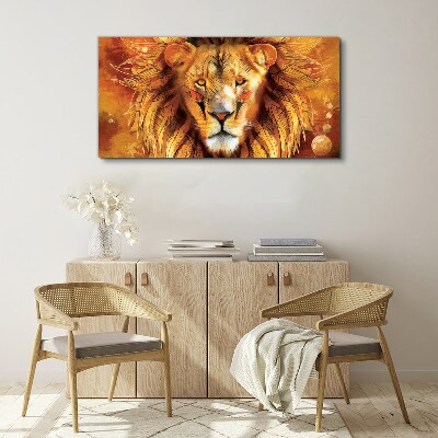 Tablou canvas Animal abstract Pisica Leu