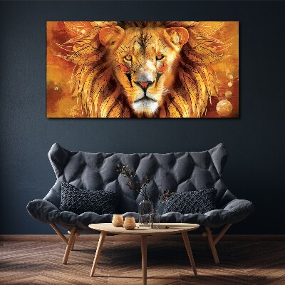 Tablou canvas Animal abstract Pisica Leu