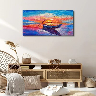 Tablou canvas Apus peste apa linistita