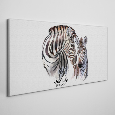 Tablou canvas Zebră în sălbăticie