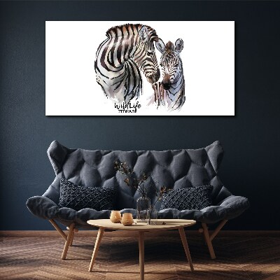 Tablou canvas Zebră în sălbăticie