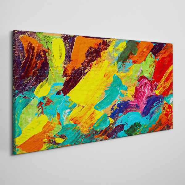 Tablou canvas Culori vii într-un dans abstract