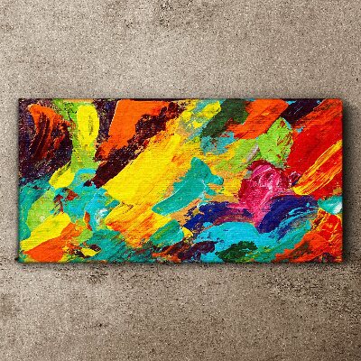 Tablou canvas Culori vii într-un dans abstract