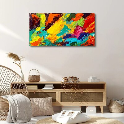 Tablou canvas Culori vii într-un dans abstract