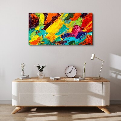 Tablou canvas Culori vii într-un dans abstract