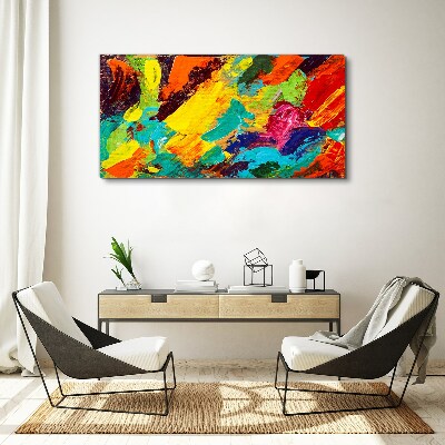 Tablou canvas Culori vii într-un dans abstract