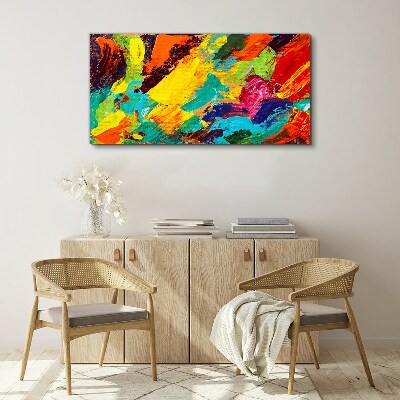 Tablou canvas Culori vii într-un dans abstract