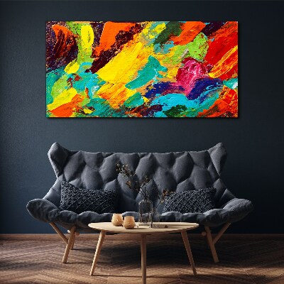 Tablou canvas Culori vii într-un dans abstract