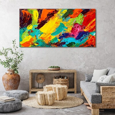 Tablou canvas Culori vii într-un dans abstract