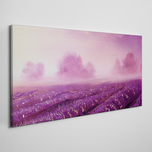 Tablou canvas Peisaj mov dimineața