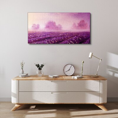 Tablou canvas Peisaj mov dimineața