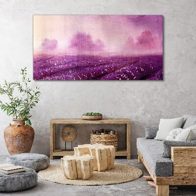 Tablou canvas Peisaj mov dimineața
