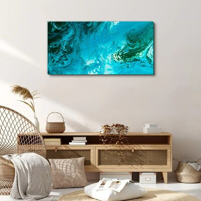 Tablou canvas Valurile oceanului în albastru