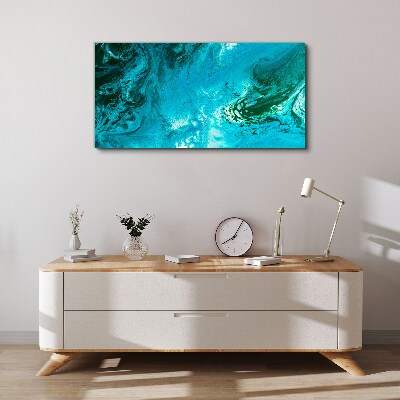 Tablou canvas Valurile oceanului în albastru