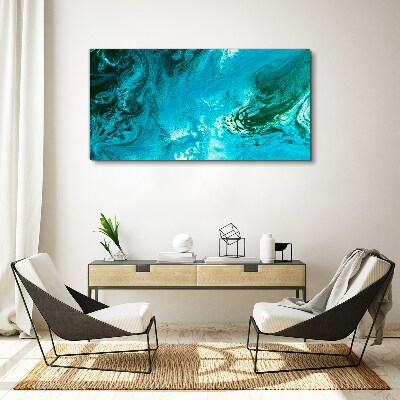 Tablou canvas Valurile oceanului în albastru